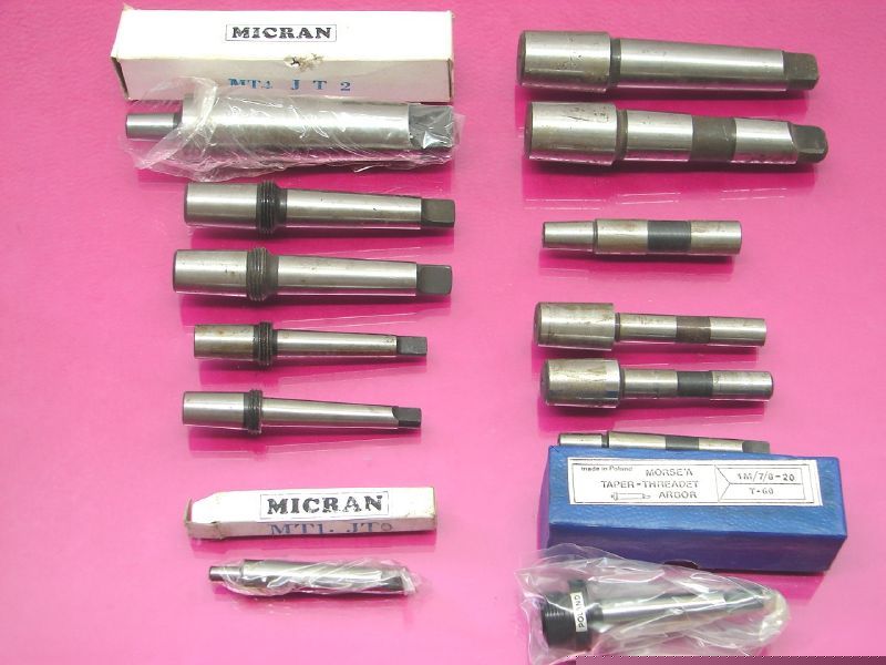 New 13 drill chuck arbor arbors mix lot (lot 1560)