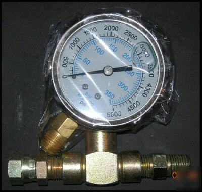 New airless test gauge assy, , n/r - fits graco, wagner