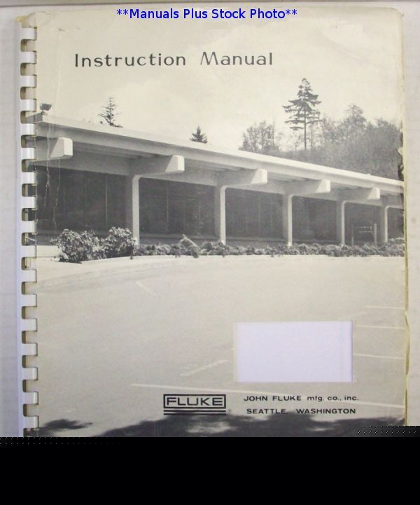 Fluke 887A/887AB op/service manual - $5 shipping 