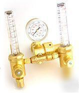 Tig mig welding dual flow meter/regulator