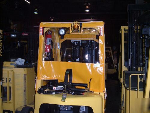 Hyster S50FT acrylic / soft forklift cab enclosure 