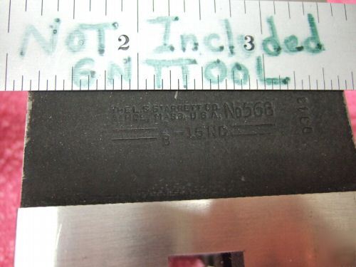Starrett 568 v-blocks (2) w/clamps xlnt toolmaker 