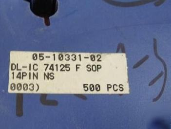 74F125, quad bus buffer w/ 3 state outputs, 500 each
