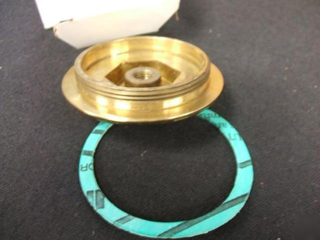 New watts regulator brass cap/gasket isptmstcvr-16-3GH