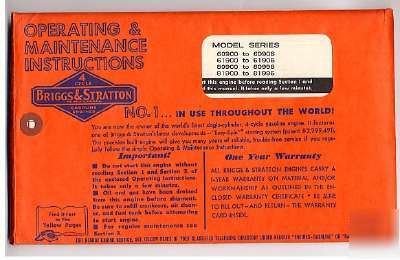 Briggs & stratton & yardman mower manuals