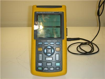 Fluke 123 industrial scopemeter 20 mhz #263