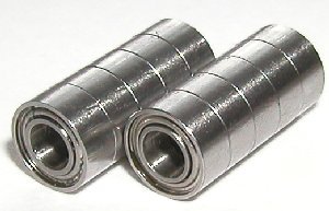 Lot 10 bearings 5X8X2.5 ceramic stainless abec-5