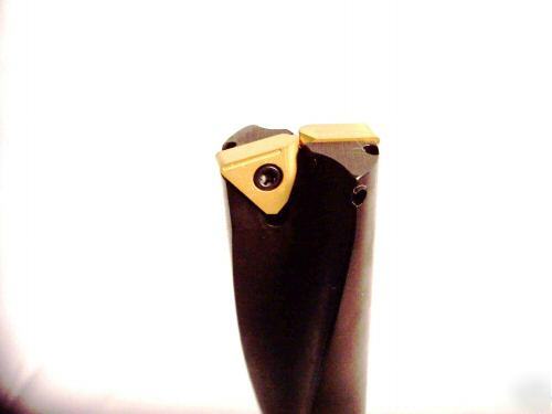 New - .875 dia. long indexable coolant drill w/inserts