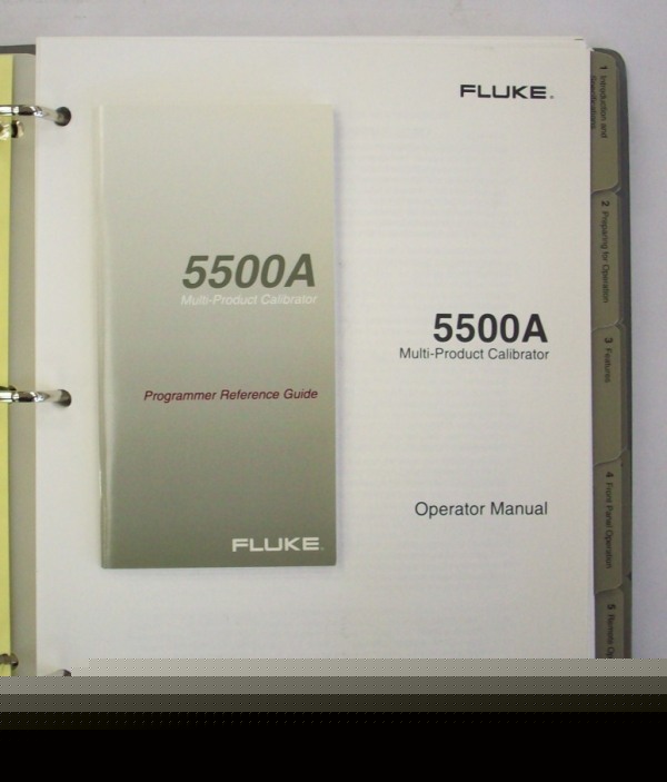 Fluke 5500A calibrator operator manual - $5 shipping 