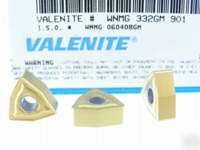 New 100 valenite wnmg 332-gm VC901 carbide inserts M611