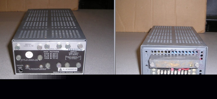 Lambda lcs-c-12 regulated power supply 12VDC 6.5A