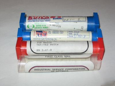 Advanced radiation & other 350 watt short arc lamps
