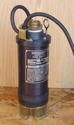 Barnes prosser submersible portable dewatering pump 