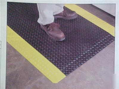 Diamond plate ultra soft anti slip fatigue matting 16'